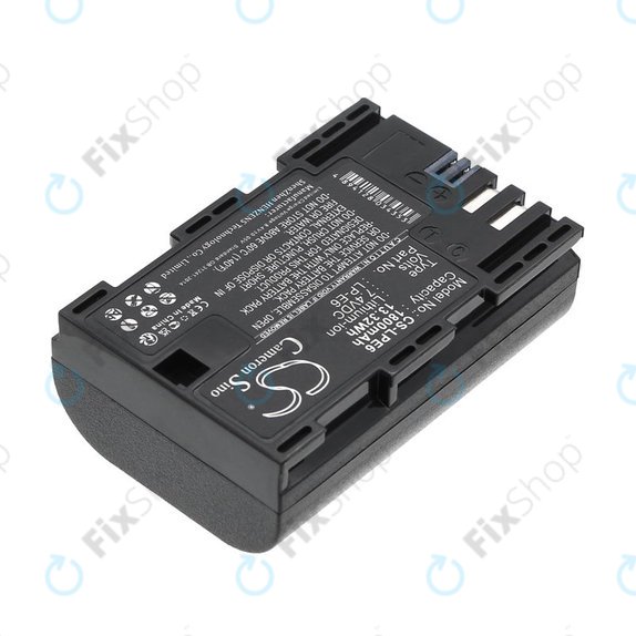 Bateria do Canon EOS 60D, 5D Mk II, 7D, 1800mAh, Li-Ion, 7.4V, LP-E6, HQ