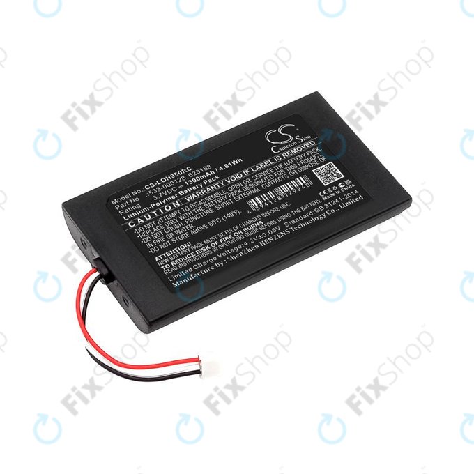 Bateria do Logitech Harmony 9, 1300mAh, Li-Pol, 3.7V, 533-000128, HQ