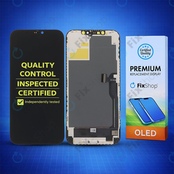 Wyświetlacz Soft OLED dla iPhone 12 Pro Max, Ekran dotykowy z ramką, DIAGNOSTIC