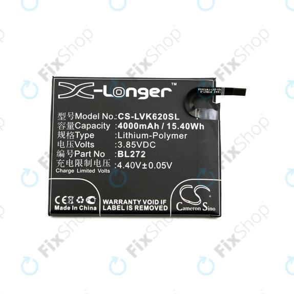 Bateria do Lenovo K6 Power, 4000mAh, Li-Pol, 3.85V, BL272, HQ