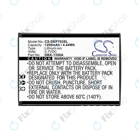 Bateria do Doro 7030, 7031, DFC-0270, 7080, 1200mAh, Li-Ion, 3.7V, DBX-1350A, HQ