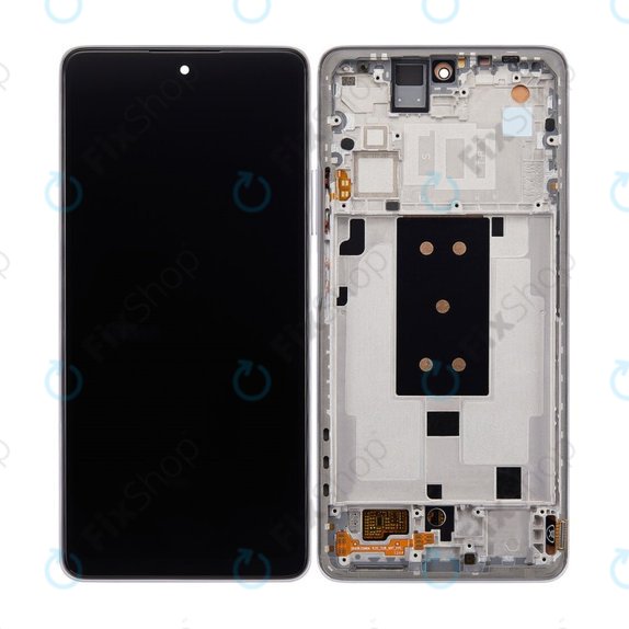 Wyświetlacz OLED do Xiaomi 11T, 11T Pro, Ekran dotykowy z ramką, Moonlight White