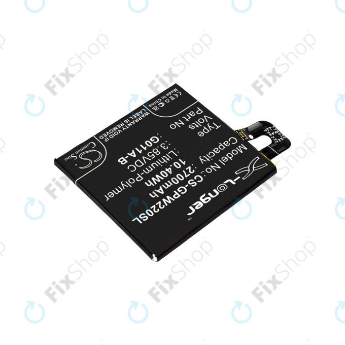 Bateria dla Google Pixel 2 G011A, 2700mAh, Li-Pol, 3.85 V, G011A-B, HQ