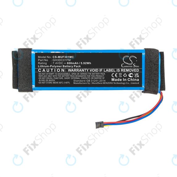 Bateria do Xiaomi Fimi Palm, 800mAh, Li-Pol, 7.4V, GH3DC01FM, HQ