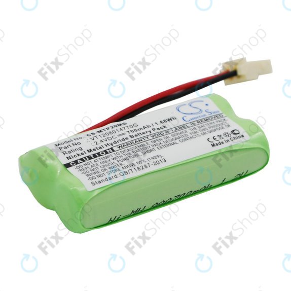 Bateria do Motorola MBP20, 700mAh, Ni-MH, 2.4V, VT1208014770G, HQ