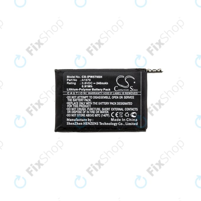 Bateria dla Apple Watch 1 42 mm, 240mAh, Li-Pol, 3.8 V, A1579, HQ