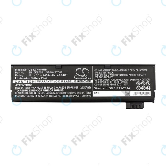 Bateria do Lenovo ThinkPad P51, T470, T570, 4400mAh, Li-Ion, 11.1V, SB10K97581, HQ