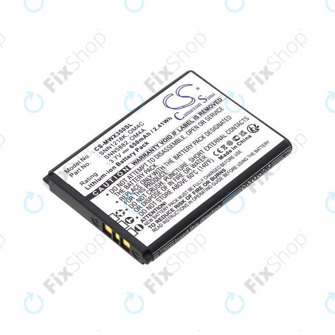 Bateria do Motorola Gleam +, 650mAh, Li-Ion, 3.7V, OM4A, OM4C, HQ