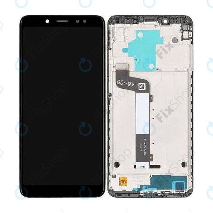 Wyświetlacz do Xiaomi Redmi Note 5 Pro, Ekran dotykowy z ramką, 560610027033, Czarny, Black, Genuine Service Pack