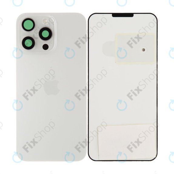 Tylne szkło pokrywy do iPhone 15 Pro Max, 661-36908, White Titanium, Genuine Apple