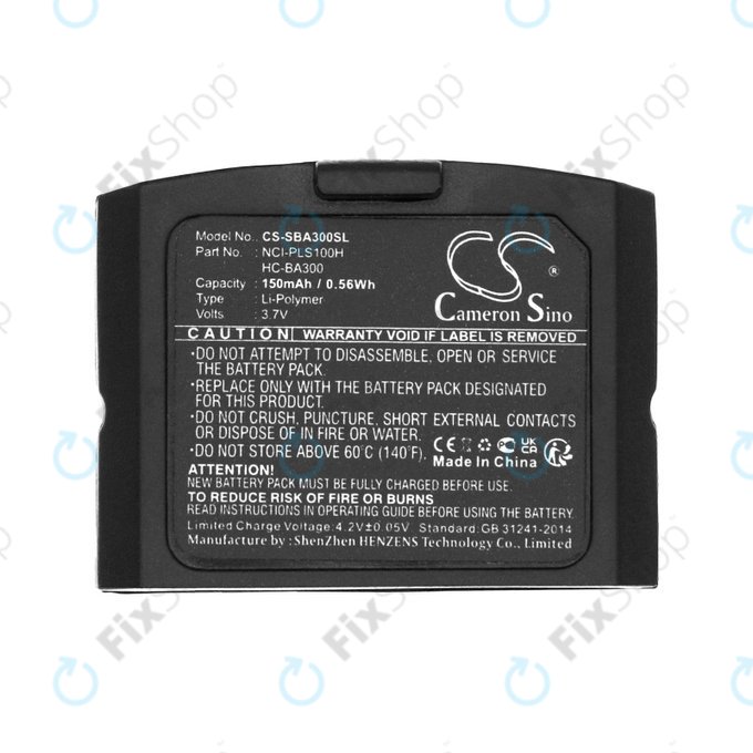 Bateria do Sennheiser IS 410, IS 4200, RR 4200, SET 830, SET 840, 150mAh, Li-Pol, 3.7V, HC-BA300, HQ