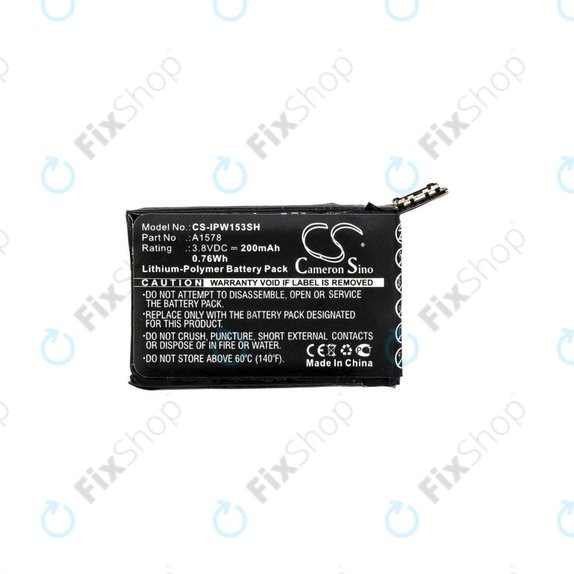 Bateria dla Apple Watch 1 38 mm, 200mAh, Li-Pol, 3.8 V, A1578, HQ