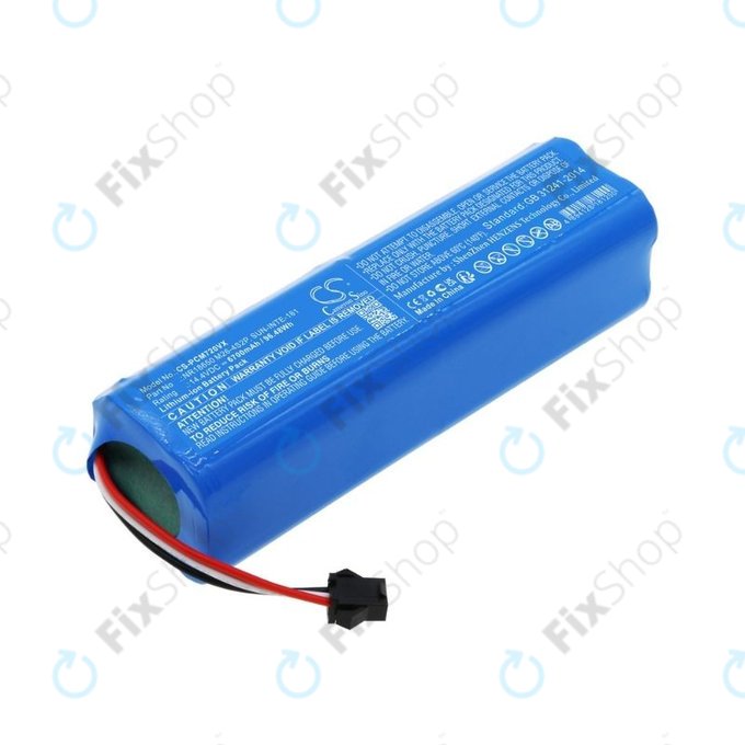 Bateria do Xiaomi EVA, EVE Plus, Viomi S9, Lenovo T1 Pro, Lydsto R1, R1 Pro, S1, S1 Pro, NR18650 M26-4S2P, SUN-INTE-181, H18650CH-4S2P, Li-Ion, 14,4V 6700mAh, HQ