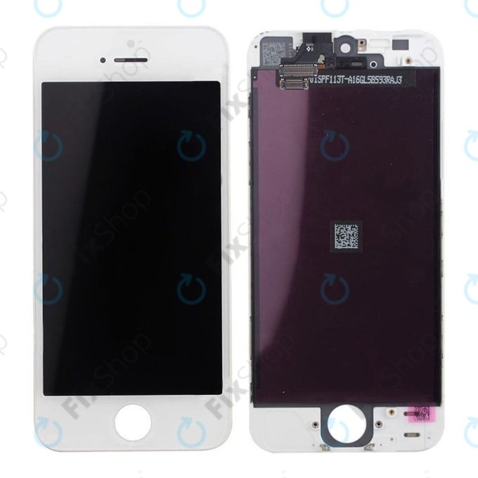 Wyświetlacz dla iPhone 5, White, Ekran dotykowy z ramką