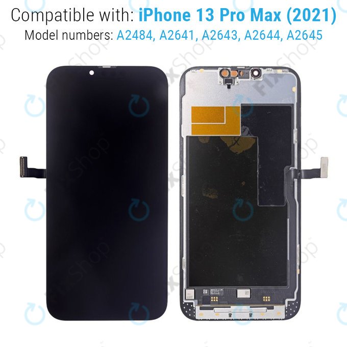 Wyświetlacz dla iPhone 13 Pro Max, Ekran dotykowy z ramką, Refurbished