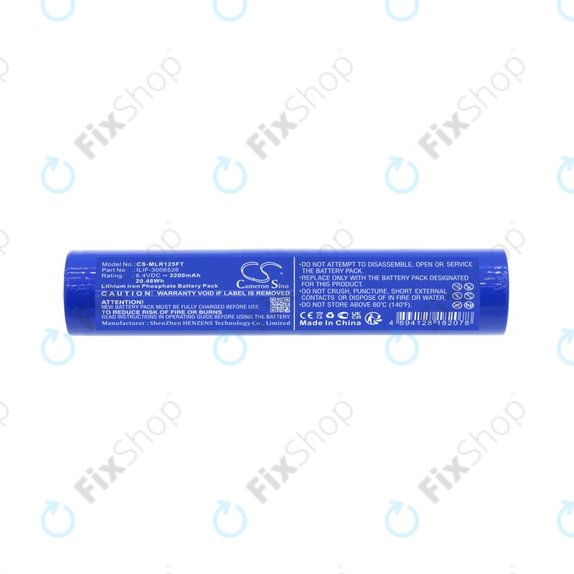 Bateria do Maglite ML125, ML150LR, ML150LRX, 3200mAh, LiFePO4, 6.4V, ILIF-3006526, HQ