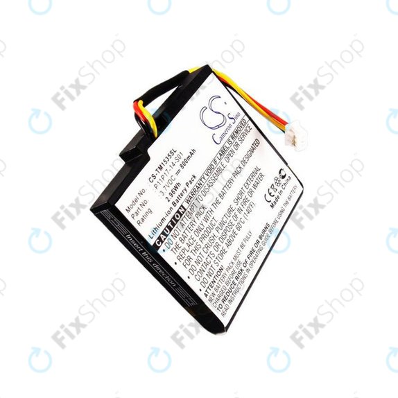 Bateria do TomTom, 800mAh, Li-Ion, 3.7V, P11P17-14-S01, HQ