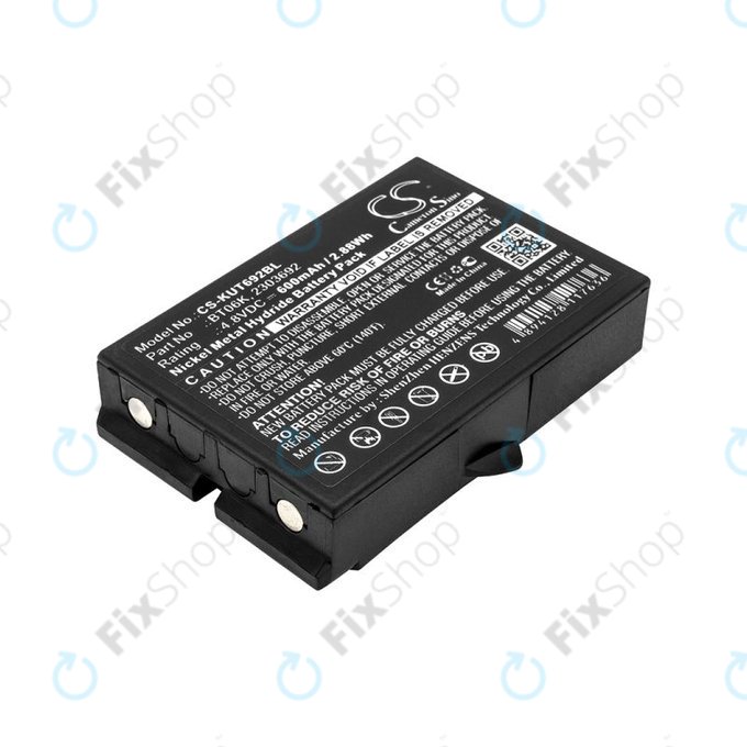 Bateria do Ikusi T70, TM70, 600mAh, Ni-MH, 4.8V, BT06K, HQ