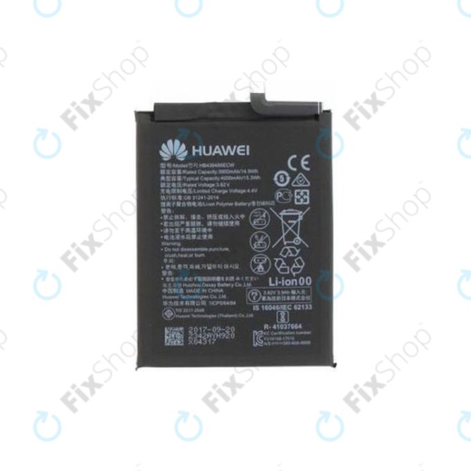 Bateria do Huawei P Smart Z, Honor 9X, P20 Lite (2019), HB446486ECW, 4000mAh, 24022915, Genuine Service Pack