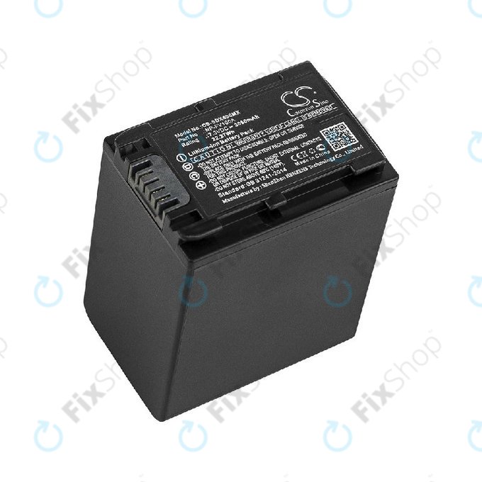 Bateria do Sony Fdr-Ax33, Sony Fdr-Ax40, 3050mAh, Li-Ion, 7.3V, NP-FV100A, HQ