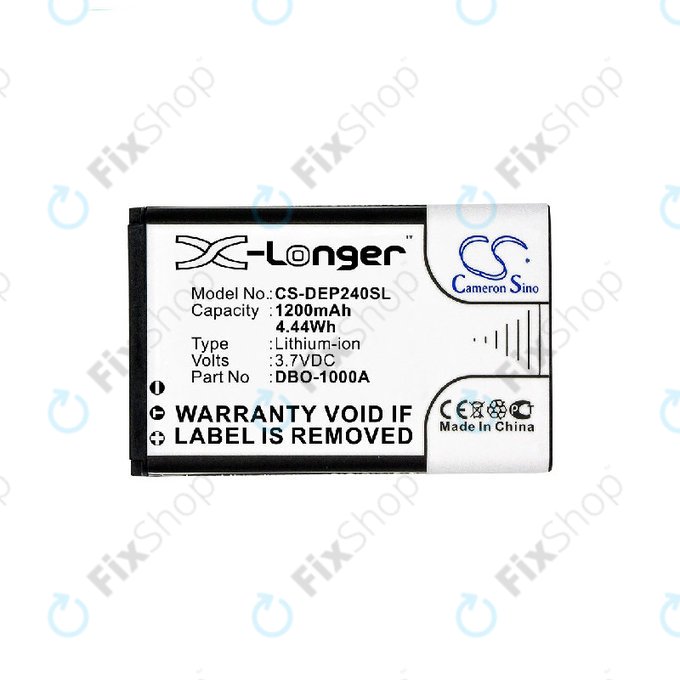 Bateria do Doro 1370, 1372, 2404, 6040, 1200mAh, Li-ion, 3.7V, DBO-1000A, HQ