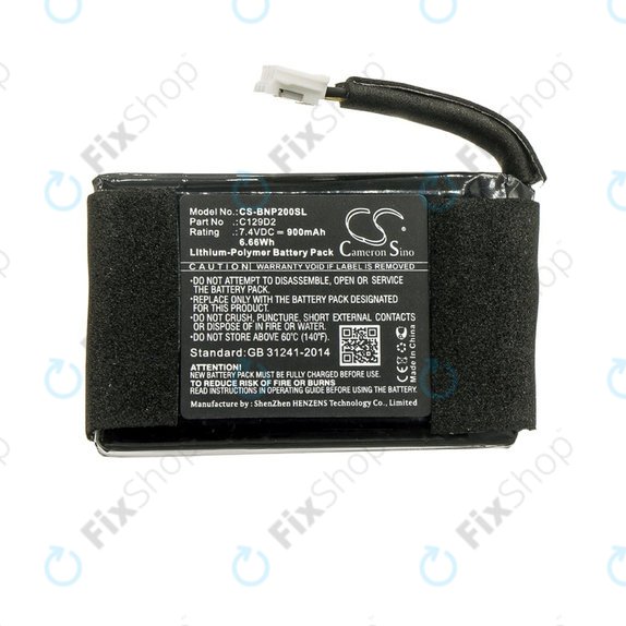 Bateria do Bang & Olufsen BeoPlay P2, C129D2, 900mAh, HQ