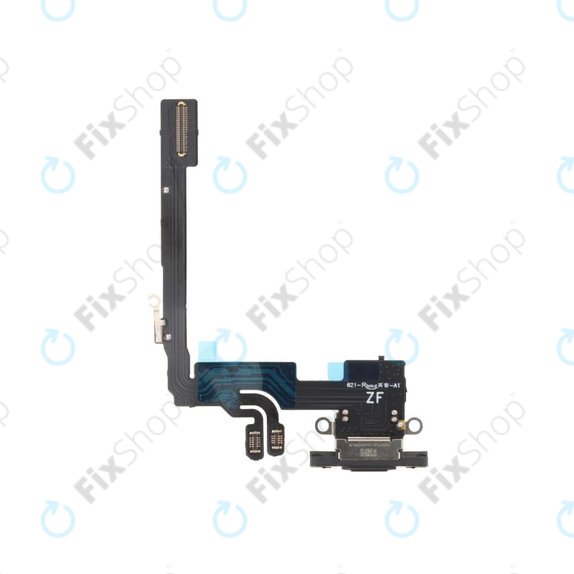 Złącze ładowania z taśmą flex do iPhone 16 Pro, Black Titanium