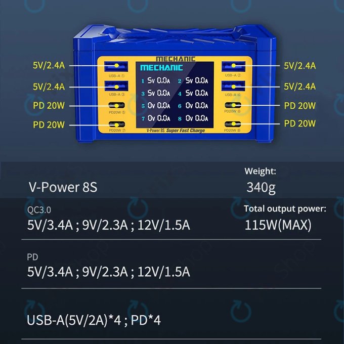 Serwisowa stacja ladujaca, Mechanic V-Power 8S