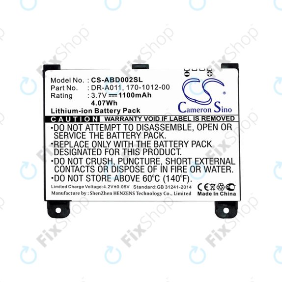 Bateria do Amazon Kindle 2, 1100mAh, Li-Ion, 3.7V, DR-A011, HQ