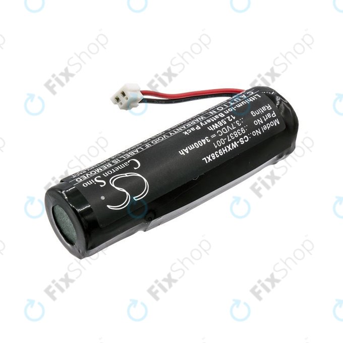 Bateria do WAHL Beretto Black Stealth, Chrome, 3400mAh, Li-Ion, 3.7V, 93837-001, HQ
