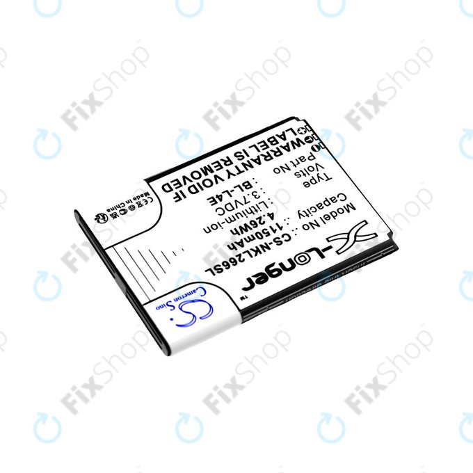 Bateria do Nokia 2660 Flip 4G, 1150mAh, Li-Ion, 3.7V, BL-L4E, HQ