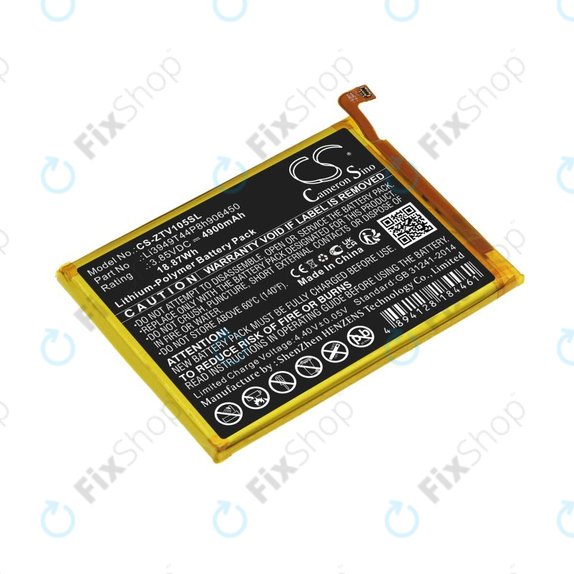 Bateria do ZTE Blade V Smart, V30 Vita, 4900mAh, Li-Pol, 3.85V, Li3949T44P8h906450, HQ