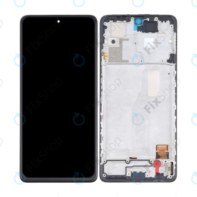 Wyświetlacz OLED do Xiaomi Redmi Note 10 Pro, Ekran dotykowy z ramką, Czarny, Black