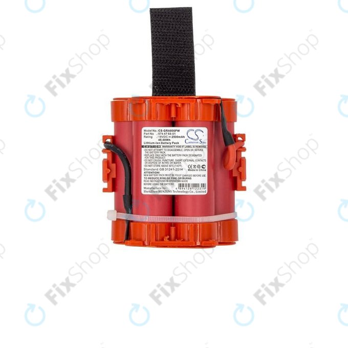 Bateria do Flymo 1200R-series, Gardena R40, R50, R70, R80-series, Husqvarna 105, 305, 308-series, McCulloch ROB R-series, 574 47 68-01, 2500mAh, HQ