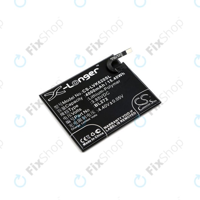 Bateria do Lenovo K6 Power, 4000mAh, Li-Pol, 3.85V, BL272, HQ
