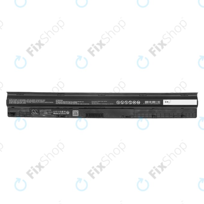 Bateria do Dell Inspiron 14, 15, 17, Vostro 14, 15, 2600mAh, Li-Ion, 14.8V, GXVJ3, HQ