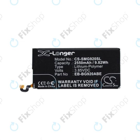 Bateria do Samsung S6 G920F, EB-BG920ABE, 2500mAh, HQ