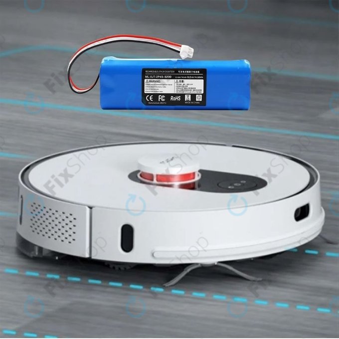 Bateria do Xiaomi EVA, EVE Plus, Viomi S9, Dreame D10 Plus, L10, Lenovo T1 Pro, Lydsto R1, R1 Pro, S1, S1 Pro, XJT-2P4S-5200, Li-Ion, 14,4V 5200mAh