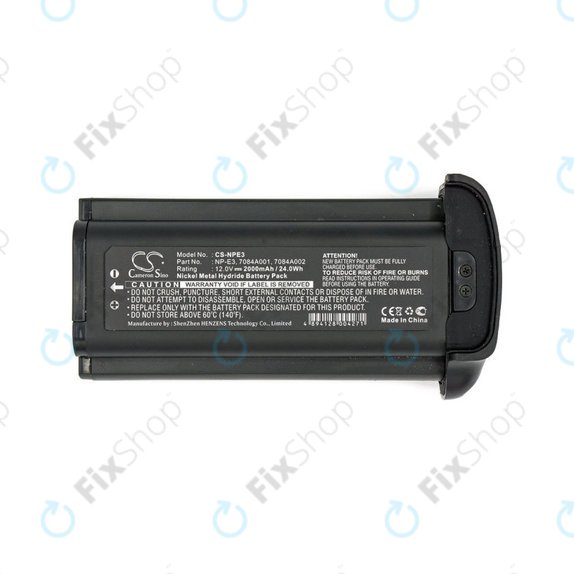 Bateria do Canon Eos 1Ds, 2000mAh, Ni-MH, 12V, NP-E3, HQ