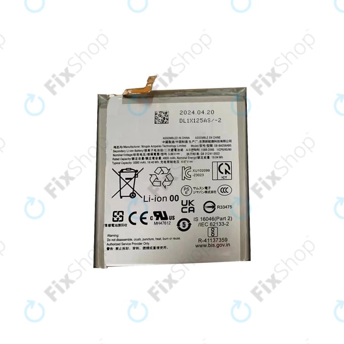Bateria do Samsung A25 A256B, 5000mAh