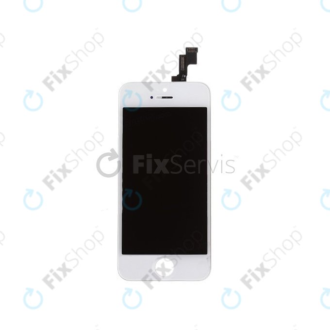 Wyświetlacz dla iPhone 5S, SE, White, Ekran dotykowy z ramką