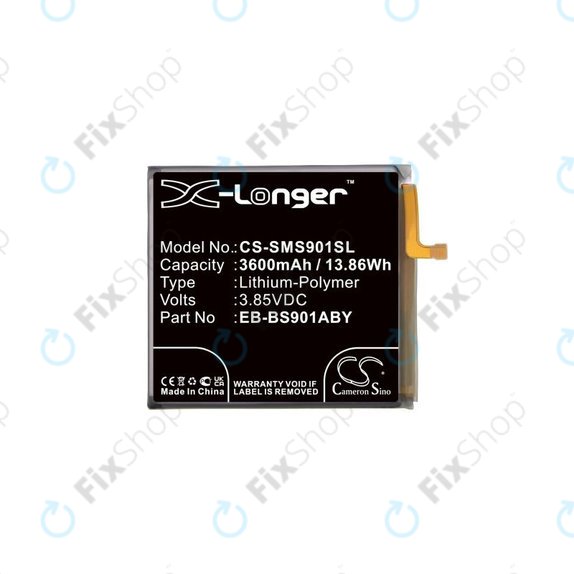 Bateria do Samsung S22 S901B, EB-BS901ABY, 3600mAh, HQ