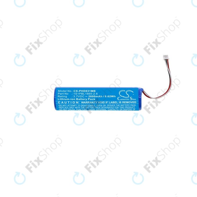 Bateria do Philips Avent SCD831, SCD833, SCD835, SCD841, 1S1PBL1865-2.6, 2600mAh, HQ