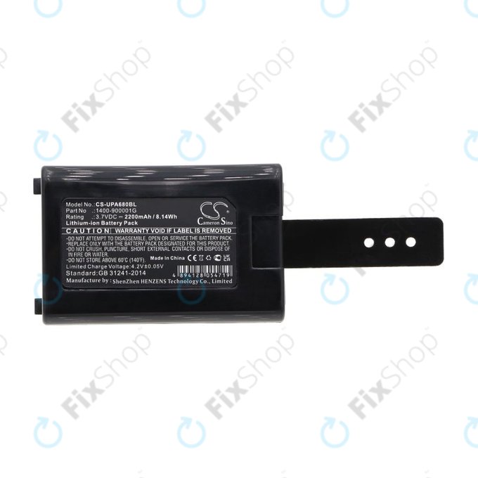 Bateria do Unitech HT680, 2200mAh, Li-Ion, 3.7V, 1400-900005G, HQ