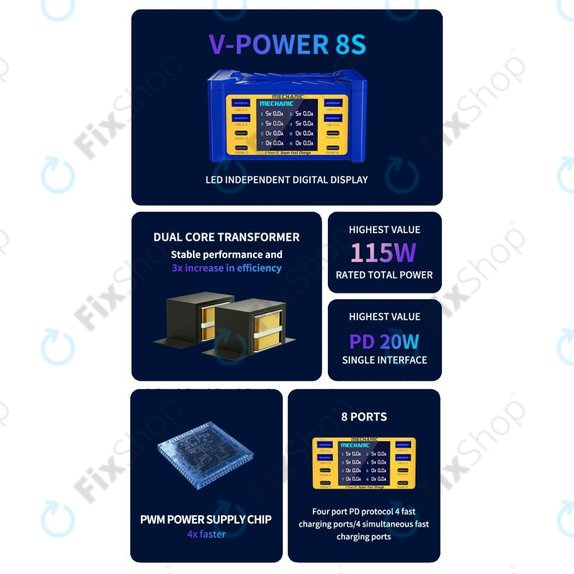 Serwisowa stacja ladujaca, Mechanic V-Power 8S