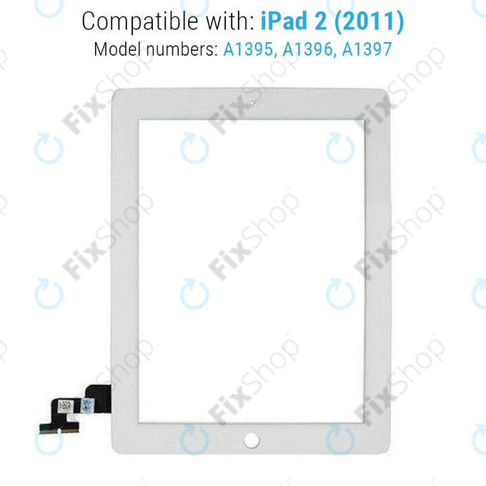 Ekran dotykowy dla iPad 2, White
