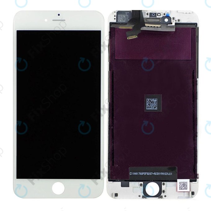 Wyświetlacz dla iPhone 6 Plus, White, Ekran dotykowy z ramką