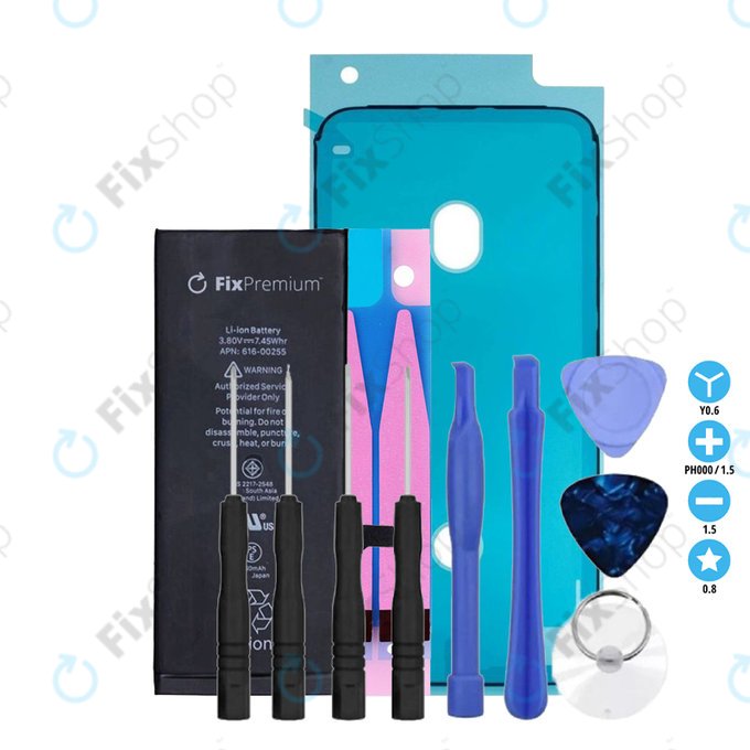 Bateria dla iPhone 7, 1960mAh, Klej (Adhesive), Narzędzia, FixPremium