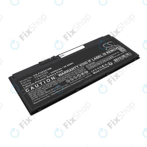 Bateria do Fujitsu Lifebook E4411, E448, E458, 3450mAh, Li-Pol, 14.4V, FPB0338S, HQ