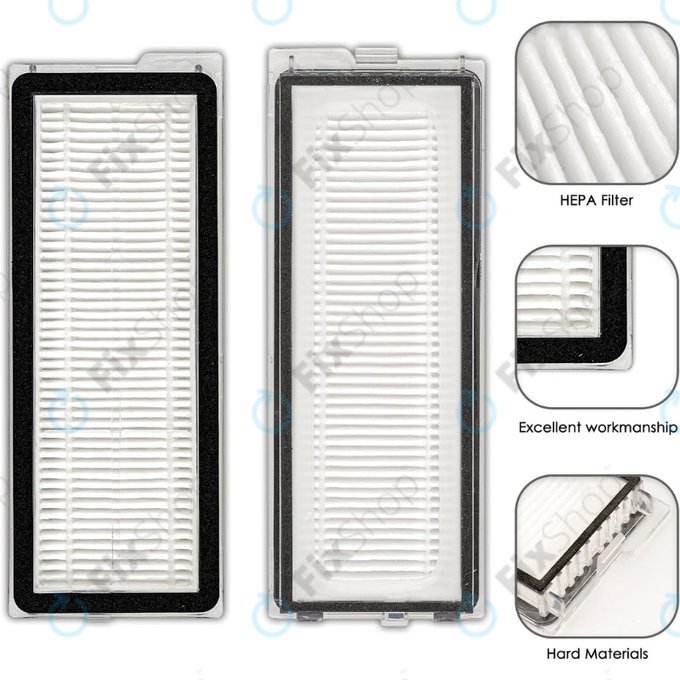 Filtr HEPA, 2 szt. do Xiaomi Roborock Qrevo Curv, Qrevo Edge, Qrevo MaxV, Qrevo Pro, Qrevo Plus, QV-series